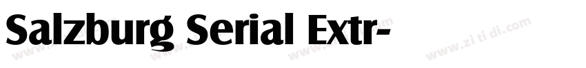 Salzburg Serial Extr字体转换